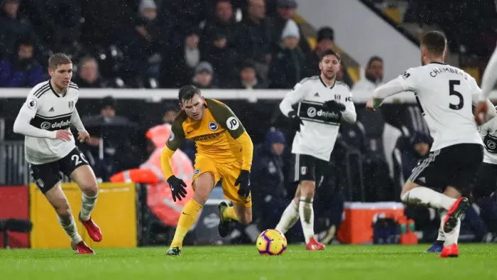Framed Print : Intense Premier League Showdown: Fulham vs. Brighton and Hove Albion at Craven Cottage (29 JAN 19) Framed Print : Intense Premier League Showdown: Fulham vs. Brighton and Hove Albion at Craven Cottage (29 JAN 19)