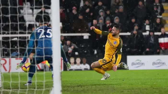 Framed Print : Intense Premier League Showdown: Fulham vs. Brighton and Hove Albion at Craven Cottage (29 JAN 19)