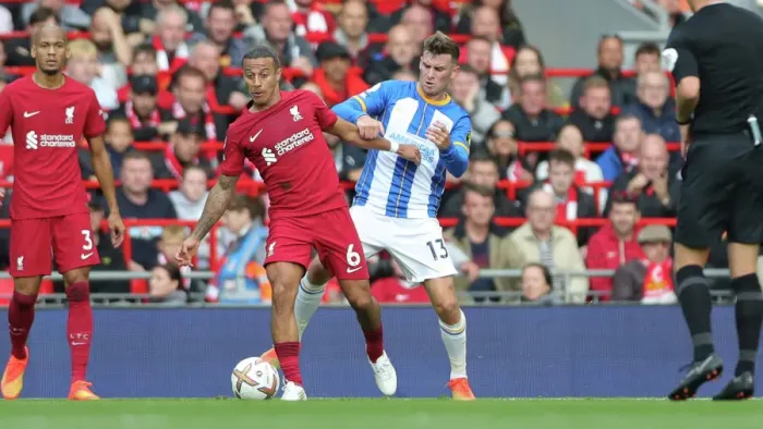 Framed Print : Intense Premier League Showdown: Liverpool vs. Brighton & Hove Albion at Anfield (1st October 2022) Framed Print : Intense Premier League Showdown: Liverpool vs. Brighton & Hove Albion at Anfield (1st October 2022)