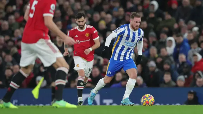 Framed Print : Intense Premier League Showdown: Manchester United vs. Brighton and Hove Albion (15th February 2022)