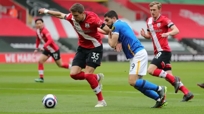 Framed Print : Intense Premier League Showdown: Southampton vs. Brighton & Hove Albion at St. Mary's Stadium (14MAR21) Framed Print : Intense Premier League Showdown: Southampton vs. Brighton & Hove Albion at St. Mary's Stadium (14MAR21)