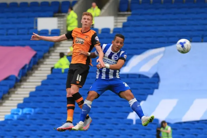 Framed Print : Intense Rivalry: Liam Rosenior and Sam Clucas Battle for the Ball in Brighton & Hove Albion vs. Hull City (12SEP15) Framed Print : Intense Rivalry: Liam Rosenior and Sam Clucas Battle for the Ball in Brighton & Hove Albion vs. Hull City (12SEP15)