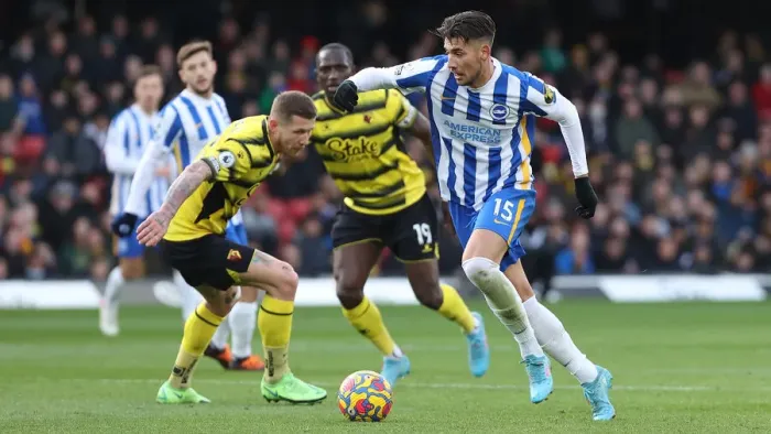 Framed Print : Intense Rivalry: Watford vs. Brighton and Hove Albion, Premier League Clash (12FEB22) Framed Print : Intense Rivalry: Watford vs. Brighton and Hove Albion, Premier League Clash (12FEB22)