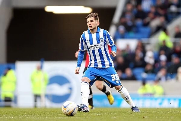 Jake Forster-Caskey: In Action for Brighton & Hove Albion vs Huddersfield Town, Npower Championship, Amex Stadium, March 2, 2013