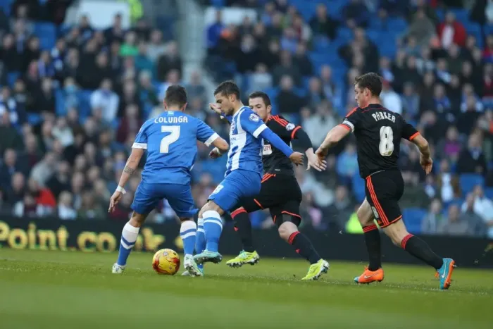 Framed Print : Jake Forster-Caskey in Action: Brighton & Hove Albion vs. Fulham (29NOV14) Framed Print : Jake Forster-Caskey in Action: Brighton & Hove Albion vs. Fulham (29NOV14)