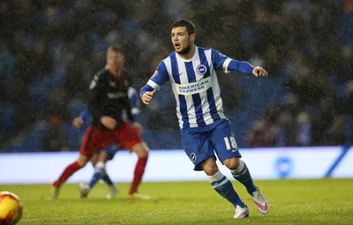 Framed Print : Jake Forster-Caskey in Action: Brighton & Hove Albion vs. Reading, American Express Community Stadium (December 2014) Framed Print : Jake Forster-Caskey in Action: Brighton & Hove Albion vs. Reading, American Express Community Stadium (December 2014)