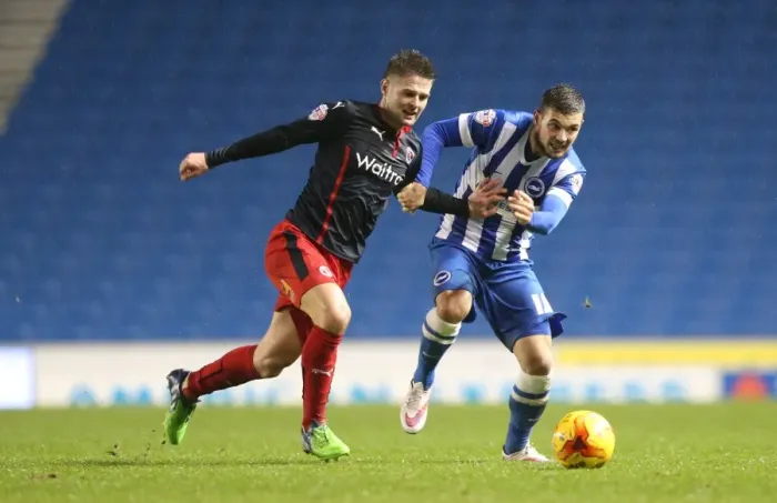 Framed Print : Jake Forster-Caskey in Action: Brighton & Hove Albion vs. Reading, American Express Community Stadium (2014) Framed Print : Jake Forster-Caskey in Action: Brighton & Hove Albion vs. Reading, American Express Community Stadium (2014)