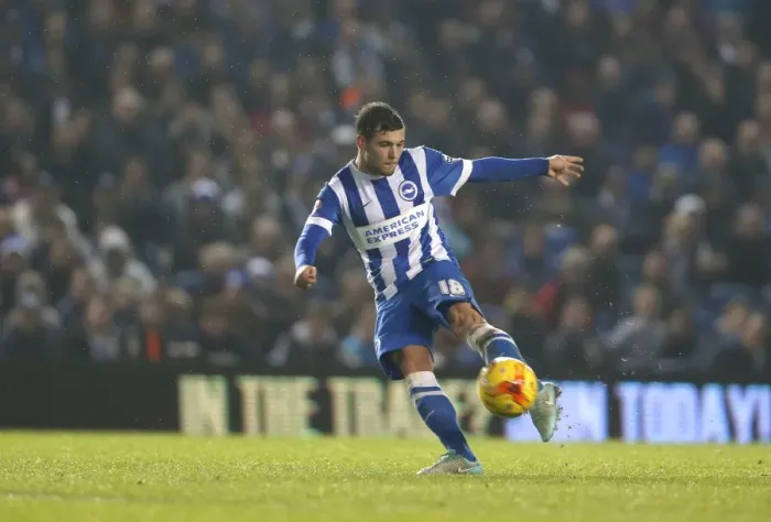 Framed Print : Jake Forster-Caskey's Shot in Championship Showdown: Brighton & Hove Albion vs Fulham (29 Nov 2014) Framed Print : Jake Forster-Caskey's Shot in Championship Showdown: Brighton & Hove Albion vs Fulham (29 Nov 2014)
