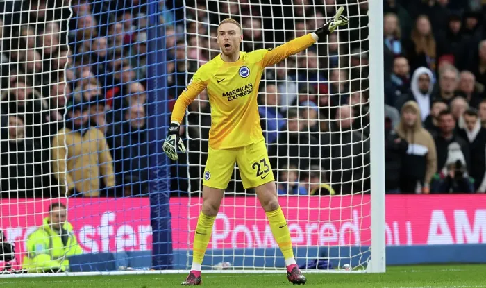 Framed Print : Jason Steele Directs: Brighton & Hove Albion vs. West Ham United (04MAR23) Framed Print : Jason Steele Directs: Brighton & Hove Albion vs. West Ham United (04MAR23)