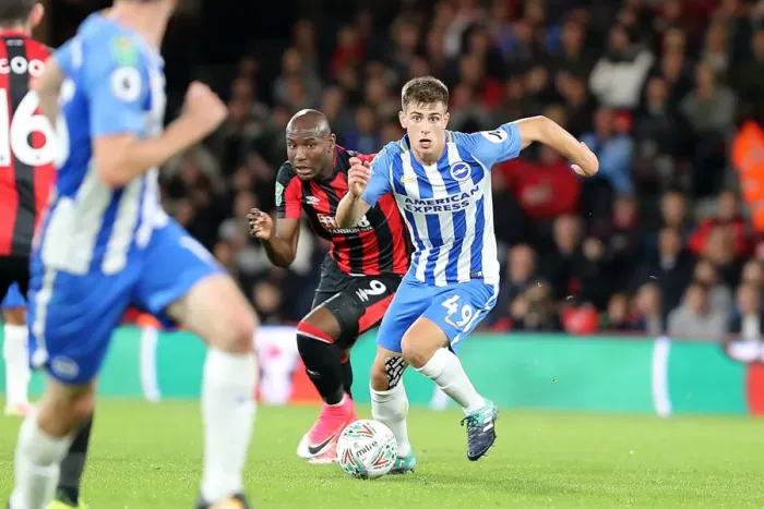 Framed Print : Jayson Molumby in Action: Bournemouth vs. Brighton and Hove Albion, EFL Cup 2017 Framed Print : Jayson Molumby in Action: Bournemouth vs. Brighton and Hove Albion, EFL Cup 2017