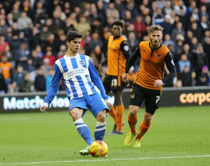 Framed Print : Joao Teixeira in Action: Wolverhampton Wanderers vs. Brighton and Hove Albion, Sky Bet Championship (20DEC14) Framed Print : Joao Teixeira in Action: Wolverhampton Wanderers vs. Brighton and Hove Albion, Sky Bet Championship (20DEC14)