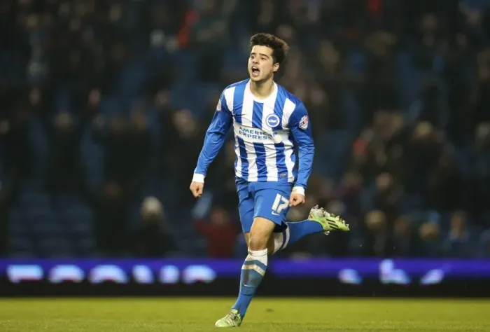 Framed Print : Joao Teixeira Scores: Brighton and Hove Albion vs Ipswich Town, Sky Bet Championship, American Express Community Stadium (January 2015) Framed Print : Joao Teixeira Scores: Brighton and Hove Albion vs Ipswich Town, Sky Bet Championship, American Express Community Stadium (January 2015)