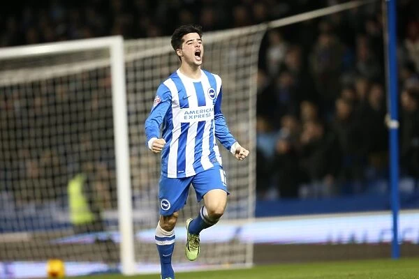 Joao Teixeira Scores His Second Goal: Brighton and Hove Albion vs Ipswich Town, Sky Bet Championship (21 January 2015)