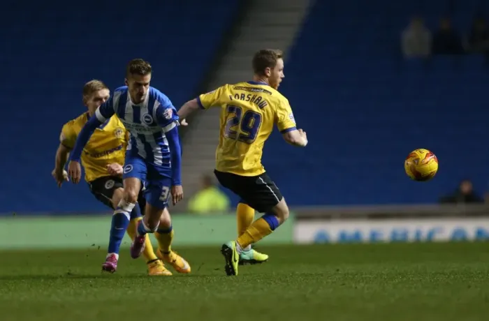 Framed Print : Joe Bennett in Action: Brighton & Hove Albion vs Wigan Athletic at American Express Community Stadium (November 4, 2014) Framed Print : Joe Bennett in Action: Brighton & Hove Albion vs Wigan Athletic at American Express Community Stadium (November 4, 2014)