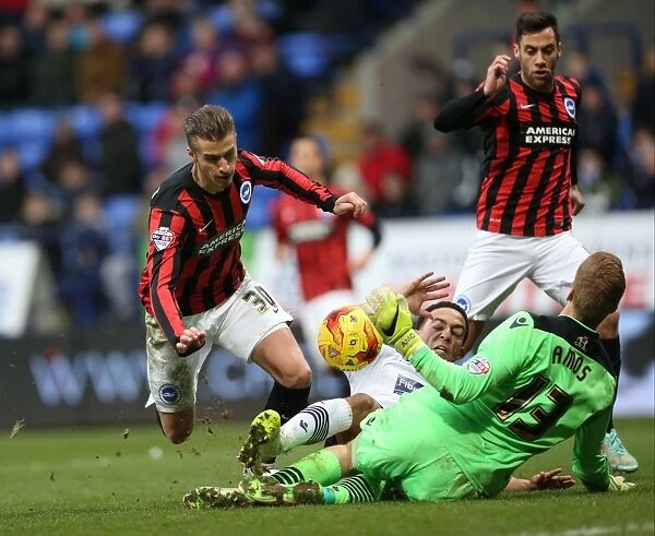 Joe Bennett in Action: Brighton and Hove Albion vs. Bolton Wanderers, Sky Bet Championship (28.02.2015)