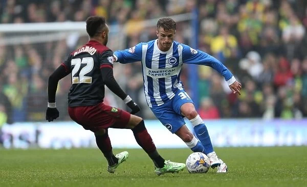 Joe Bennett in Action: Brighton & Hove Albion vs. Norwich City (3rd April 2015)