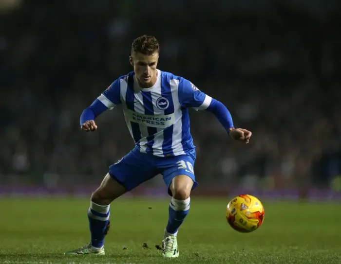 Framed Print : Joe Bennett in Action: Brighton & Hove Albion vs Fulham (29NOV14) Framed Print : Joe Bennett in Action: Brighton & Hove Albion vs Fulham (29NOV14)