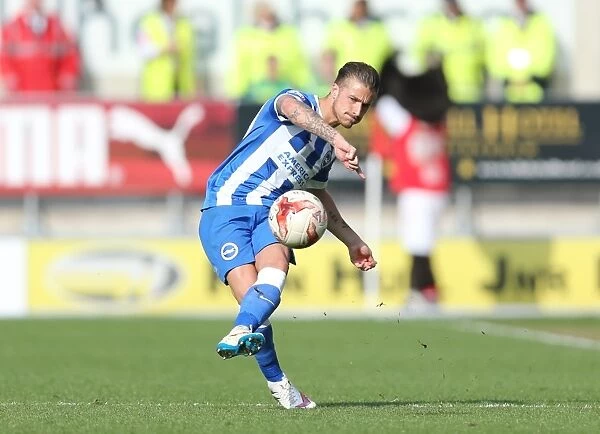 Joe Bennett in Action: Rotherham United vs. Brighton and Hove Albion, Sky Bet Championship, 6th April 2015