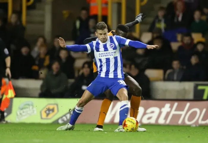 Framed Print : Joe Bennett Faces Off in Championship Clash: Brighton & Hove Albion vs. Wolverhampton Wanderers (20DEC14) Framed Print : Joe Bennett Faces Off in Championship Clash: Brighton & Hove Albion vs. Wolverhampton Wanderers (20DEC14)