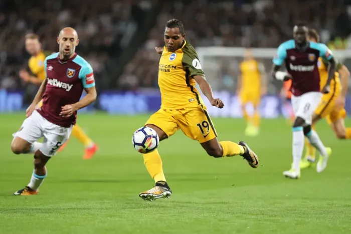 Framed Print : Jose Izquierdo's Shot at Goal: West Ham United vs. Brighton and Hove Albion, Premier League 2017 Framed Print : Jose Izquierdo's Shot at Goal: West Ham United vs. Brighton and Hove Albion, Premier League 2017