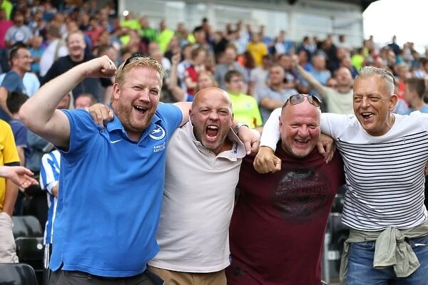 Jubilant Albion Fans Celebrate Championship Victory at Craven Cottage (Fulham vs. Brighton and Hove Albion, 15th August 2015)