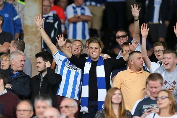 Jubilant Brighton Fans Celebrate Championship Victory at Craven Cottage (Fulham vs. Brighton and Hove Albion, 15th August 2015)