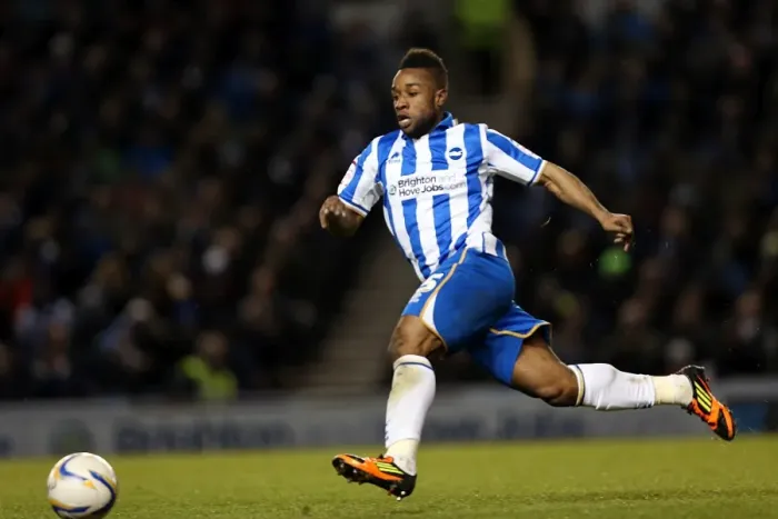 Framed Print : Kazenga LuaLua: In Action for Brighton & Hove Albion vs Charlton Athletic, April 2013 Framed Print : Kazenga LuaLua: In Action for Brighton & Hove Albion vs Charlton Athletic, April 2013