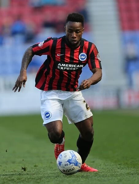 Kazenga LuaLua: In Action for Brighton against Wigan Athletic, Sky Bet Championship (18th April 2015)