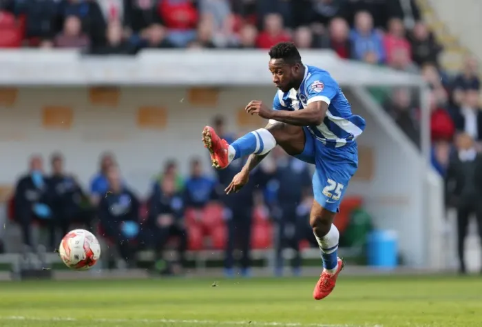 Framed Print : Kazenga LuaLua in Action: Rotherham United vs. Brighton and Hove Albion, Sky Bet Championship, 6th April 2015