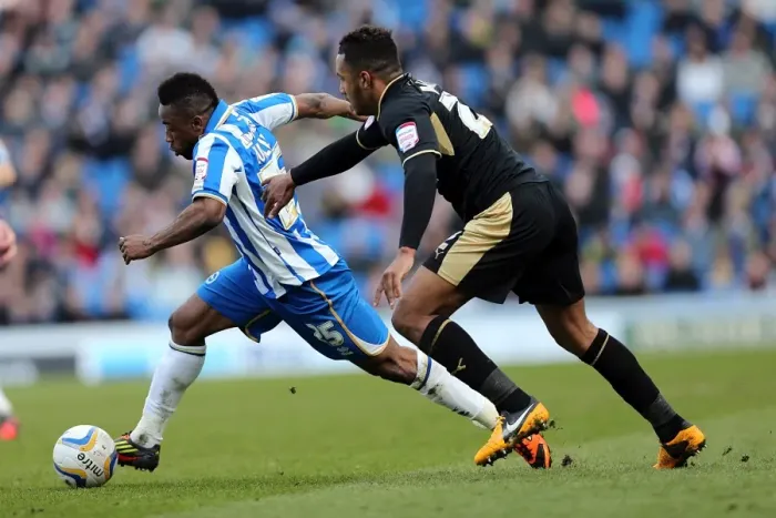 Framed Print : Kazenga LuaLua Scores the Game-Winning Goal for Brighton & Hove Albion Against Leicester City, April 6, 2013 Framed Print : Kazenga LuaLua Scores the Game-Winning Goal for Brighton & Hove Albion Against Leicester City, April 6, 2013