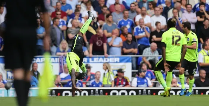 Framed Print : Kazenga LuaLua's Dramatic Goal and Exuberant Somersault Celebration in Sky Bet Championship Clash vs. Ipswich Town (28 Aug 2015) Framed Print : Kazenga LuaLua's Dramatic Goal and Exuberant Somersault Celebration in Sky Bet Championship Clash vs. Ipswich Town (28 Aug 2015)