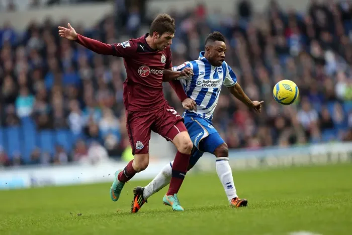 Framed Print : Kazenga LuaLua's FA Cup Thriller: Brighton & Hove Albion vs Newcastle United, January 5, 2013
