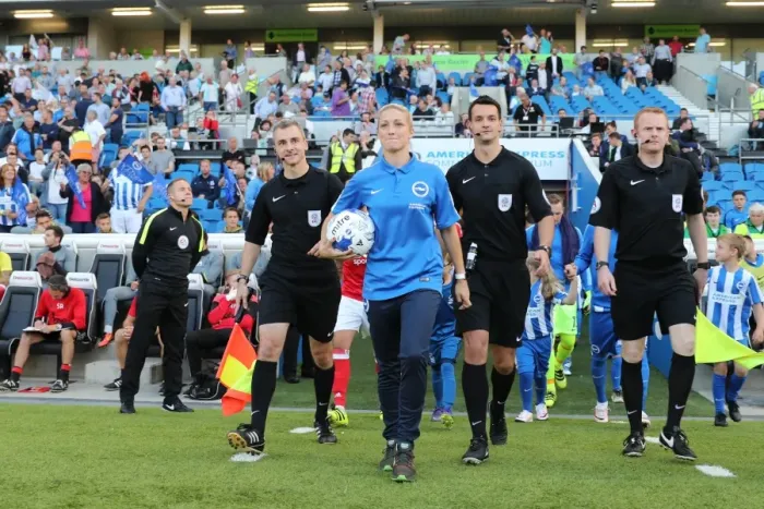Framed Print : Kirsty Barton: Leading the Way in Brighton and Hove Albion's EFL Sky Bet Championship Clash vs. Nottingham Forest (August 12, 2016) Framed Print : Kirsty Barton: Leading the Way in Brighton and Hove Albion's EFL Sky Bet Championship Clash vs. Nottingham Forest (August 12, 2016)