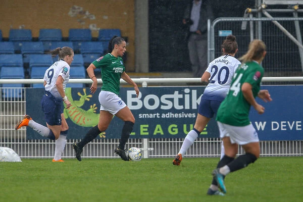 Laura Rafferty in Action for Brighton & Hove Albion FC Against Tottenham