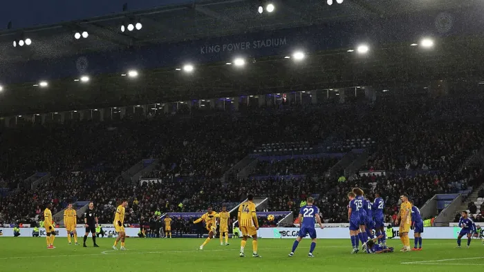 Framed Print : Leicester City v Brighton and Hove Albion Premier League 08DEC24 Framed Print : Leicester City v Brighton and Hove Albion Premier League 08DEC24