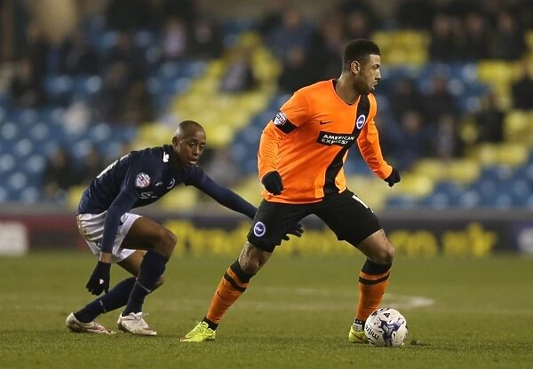 Leon Best in Action: Millwall vs. Brighton and Hove Albion, Sky Bet Championship 2015 (17MAR15)