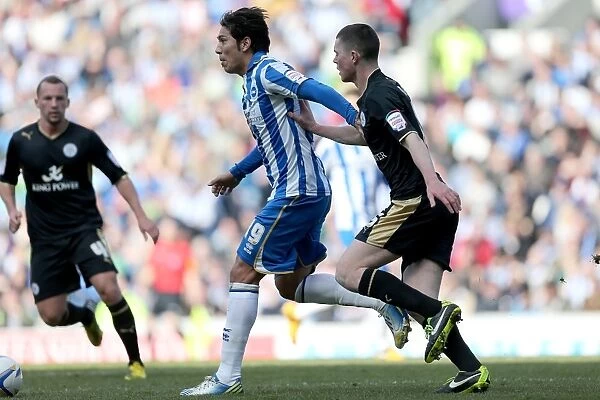 Leonardo Ulloa's Focus: Brighton & Hove Albion vs Leicester City, NPower Championship Clash at Amex Stadium (April 6, 2013)