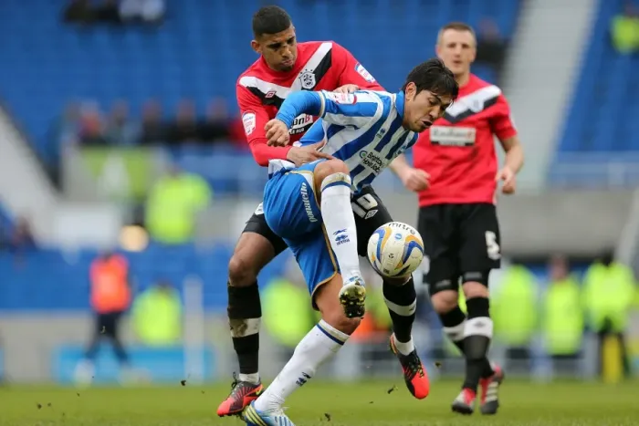 Framed Print : Leonardo Ulloa's Hat-Trick: Brighton & Hove Albion's Victory Over Huddersfield Town (March 2, 2013)