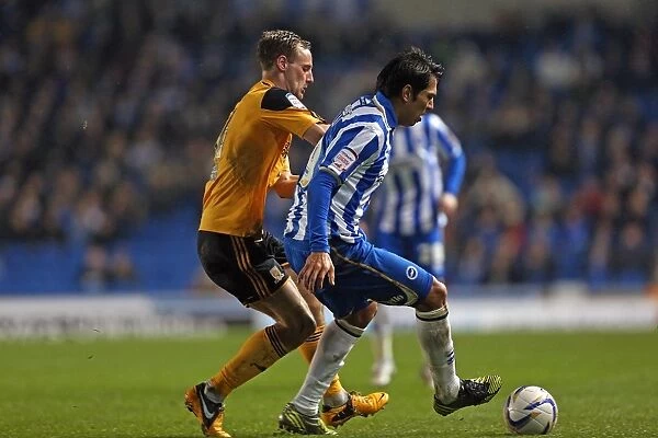 Leonardo Ulloa's Thrilling Performance: Brighton & Hove Albion vs Hull City, Npower Championship, February 9, 2013