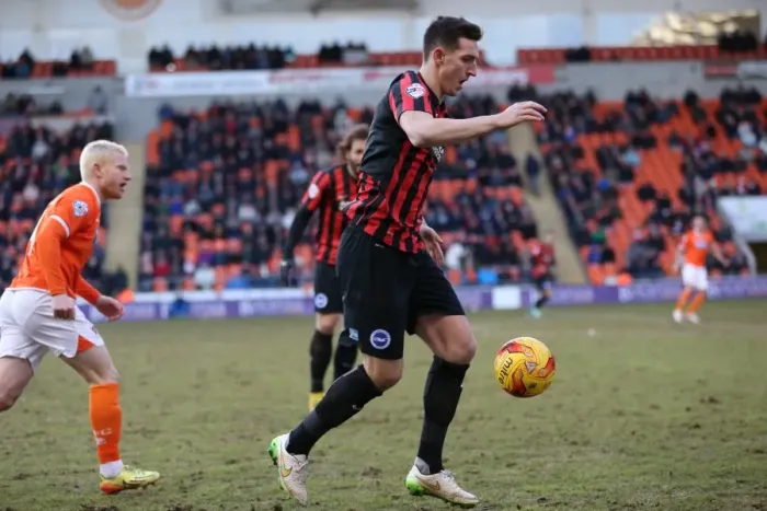 Framed Print : Lewis Dunk in Action: Blackpool vs. Brighton and Hove Albion, Sky Bet Championship (31st January 2015) Framed Print : Lewis Dunk in Action: Blackpool vs. Brighton and Hove Albion, Sky Bet Championship (31st January 2015)