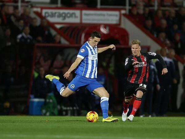 Lewis Dunk in Action: Brighton & Hove Albion vs. Bournemouth, SkyBet Championship (1st November 2014)