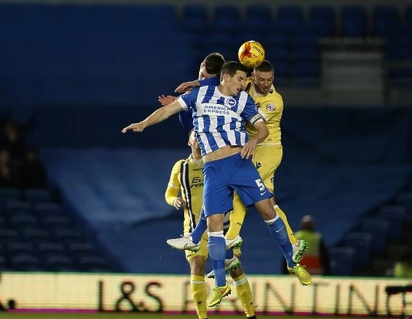 Lewis Dunk in Action: Brighton & Hove Albion vs Millwall (12DEC14)