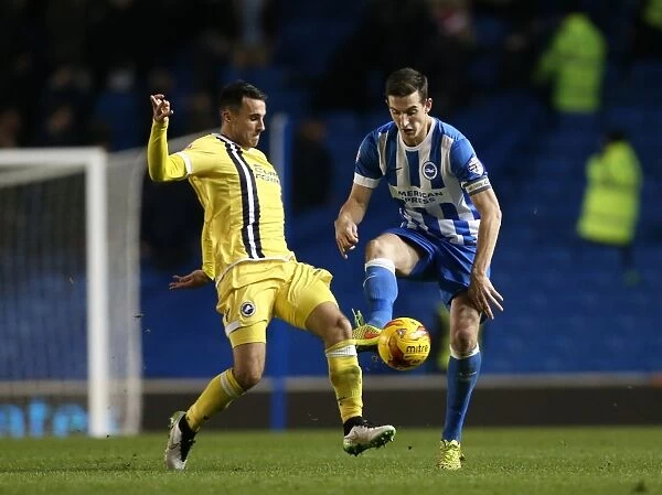 Lewis Dunk in Action: Brighton & Hove Albion vs Millwall (12DEC14)