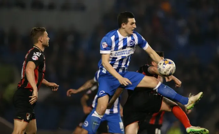 Framed Print : Lewis Dunk in Action: Brighton and Hove Albion vs. AFC Bournemouth (April 2015) Framed Print : Lewis Dunk in Action: Brighton and Hove Albion vs. AFC Bournemouth (April 2015)