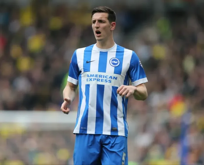Framed Print : Lewis Dunk in Action: Brighton & Hove Albion vs. Watford (25APR15)
