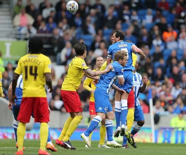 Lewis Dunk in Action: Brighton & Hove Albion vs. Watford (25APR15)