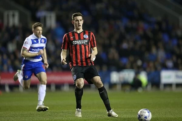 Lewis Dunk in Action: Championship Showdown at Reading - Brighton and Hove Albion vs. Reading (10MAR15)