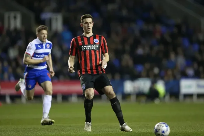 Framed Print : Lewis Dunk in Action: Championship Showdown at Reading - Brighton and Hove Albion vs. Reading (10MAR15) Framed Print : Lewis Dunk in Action: Championship Showdown at Reading - Brighton and Hove Albion vs. Reading (10MAR15)