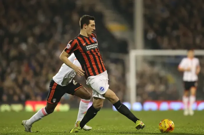 Framed Print : Lewis Dunk: In Action at Craven Cottage - Fulham vs. Brighton & Hove Albion (December 2014) Framed Print : Lewis Dunk: In Action at Craven Cottage - Fulham vs. Brighton & Hove Albion (December 2014)