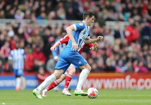 Lewis Dunk in Action: Middlesbrough vs. Brighton & Hove Albion at Riverside Stadium (02MAY15)